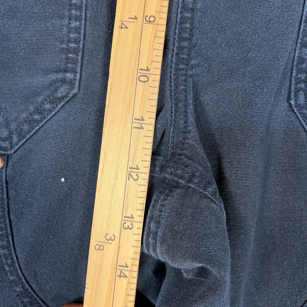 Duluth Trading Co Womens 14x29 Double Front Work Pants Navy Blue Canvas Utility - Picture 5 of 9